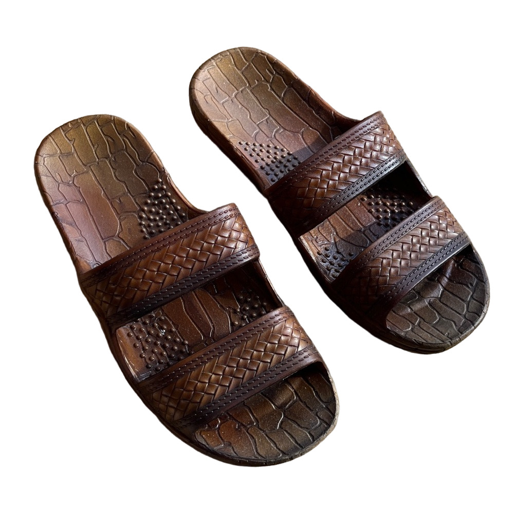 Pali Hawaii Womens Brown Hawaiian Jandals Sandals